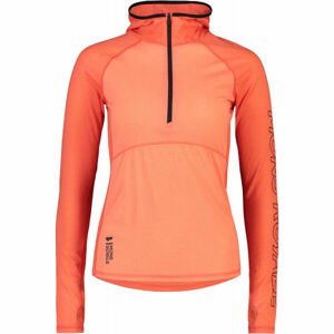 MONS ROYALE BELLA TECH HOOD Dámské technické triko z merino vlny, lososová, veľkosť L