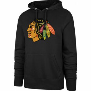 47 NHL CHICAGO BLACKHAWKS IMPRINT BURNSIDE HOOD Klubová mikina, černá, velikost L