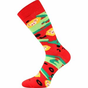 Lonka PIZZA MARGARITTA Dámské ponožky, červená, velikost 38-41