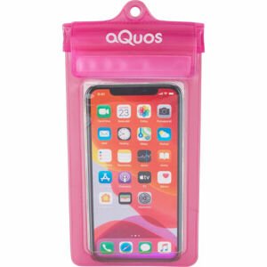 AQUOS PHONE DRY BAG Vodotěsné pouzdro na mobil, růžová, velikost UNI