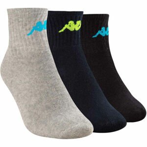 Kappa TRI 3PACK Dětské ponožky, modrá, velikost