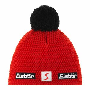 Eisbär JAMIE POMPON MÜ SP Zimní čepice s bambulí, červená, velikost UNI