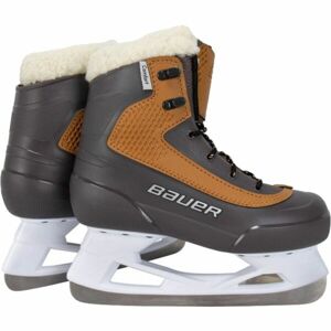 Bauer REC ICE UNISEX SR - WHISTLER Lední brusle, tmavě šedá, velikost 41