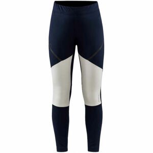Craft GLIDE WIND TIGHT Dámské zateplené softshellové kalhoty, tmavě modrá, velikost
