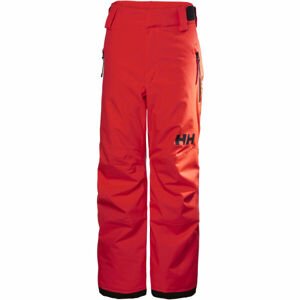 Helly Hansen JR LEGENDARY PANT Dětské lyžařské kalhoty, červená, velikost 14