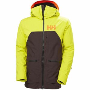 Helly Hansen STRAIGHTLINE LIFALOFT™ Pánská lyžařská bunda, hnědá, velikost