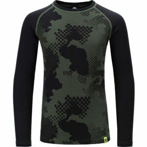 Bula FREERIDE MERINO WOOL Dětské vlněné tričko, černá, velikost