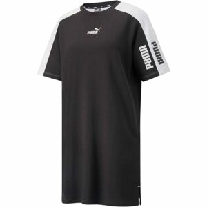 Puma POWER COLORBLOCK TEE DRESS TR Dámské šaty, černá, veľkosť XS