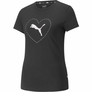 Puma VALENTNE´S DAY TEE Dámské triko, černá, veľkosť L