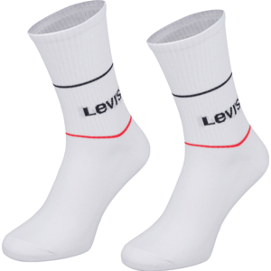Levi's SHORT CUT LOGO SPORT 2P MIX Ponožky, bílá, velikost 35-38