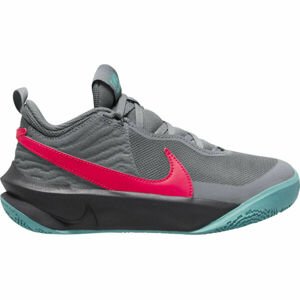 Nike TEAM HUSTLE D9 Dětská basketbalová obuv, šedá, veľkosť 39