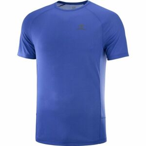 Salomon CROSS REBEL SS TEE M Pánské triko, modrá, velikost M