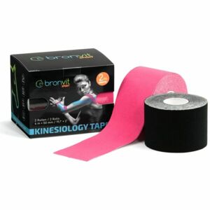 BronVit SPORT KINESIO TAPE SET 5 CM x 6 M Set kinesiologických tejpů, růžová, velikost 600