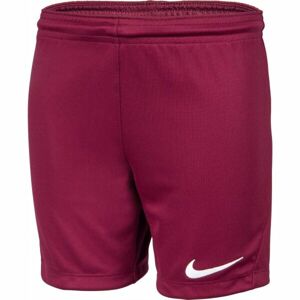 Nike DRI-FIT PARK 3 JR TQO Chlapecké fotbalové kraťasy, vínová, velikost M