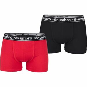 Umbro BOXER SHORT 2 PACK Pánské boxerky, černá, velikost