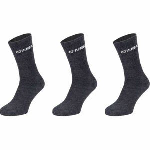 O'Neill SPORTSOCK 3P Unisex ponožky, tmavě šedá, velikost 35/38