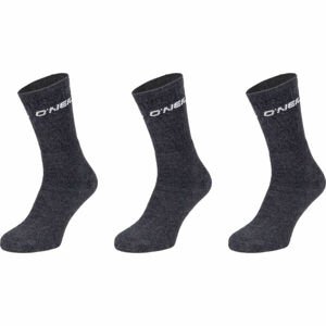O'Neill SPORTSOCK 3P Unisex ponožky, tmavě šedá, velikost 43/46