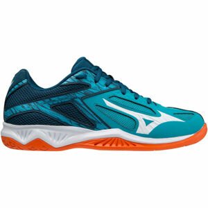 Mizuno THUNDER BLADE 3 Pánská sálová obuv, světle modrá, veľkosť 45