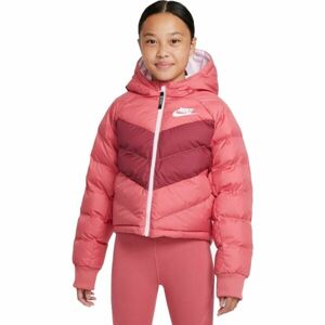 Nike NSW SYNFL HD JKT G Dívčí bunda, růžová, velikost S