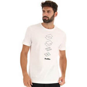 Lotto ORIGINS TEE Pánské tričko, bílá, veľkosť S