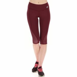 Lotto RUN FIT LEGGINGS Dámské tříčtvrteční legíny, vínová, velikost
