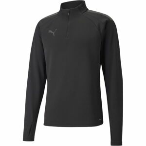 Puma INDIVIDUALLIGA WARM 1 4 ZIP TOP Pánská mikina, černá, velikost L