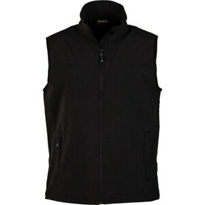 Hi-Tec LUMAN SOFTSHELL VEST Pánská softshellová vesta, černá, velikost XL