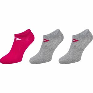 Converse BASIC WOMEN LOW CUT 3PP Dámské ponožky, šedá, velikost 39-42