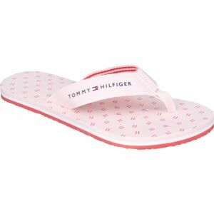 Tommy Hilfiger FLAGS FLAT BEACH SANDAL Dámské žabky, růžová, velikost 41