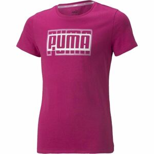 Puma ALPHA TEE Dívčí triko, růžová, velikost