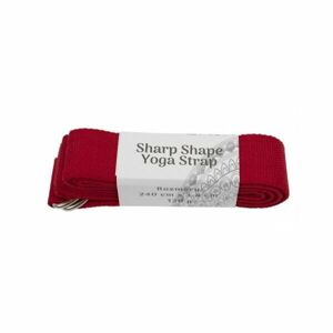 SHARP SHAPE YOGA STRAP Jóga páska, červená, velikost