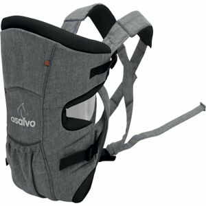 ASALVO CHILD CARRIER Nosič na břicho, tmavě šedá, velikost UNI
