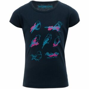 ALPINE PRO GANSTO Dívčí tričko, tmavě modrá, veľkosť 128-134