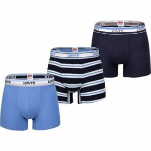 Levi's® MEN BACK IN SESSION TRUNK 3P Pánské boxerky, tmavě modrá, velikost