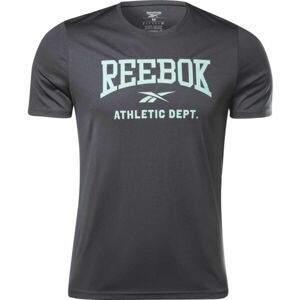 Reebok WOR POLY GRAPHIC SS TEE Pánské triko, černá, velikost XXL