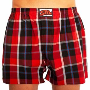 Styx MEN'S BOXERS SHORTS CLASSIC RUBBER Pánské trenky, červená, velikost XXL
