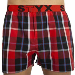 Styx MEN'S BOXERS SHORTS SPORTS RUBBER Pánské trenky, červená, veľkosť M