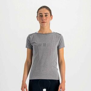 Sportful GIARA W TEE Dámské cyklistické triko, šedá, velikost