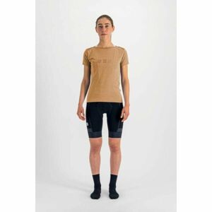 Sportful GIARA W TEE Dámské cyklistické triko, hnědá, velikost L