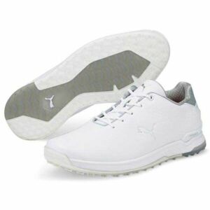 Puma PRO ADAPT ALPHACAT  LEATHER Pánská golfová obuv, bílá, veľkosť 46