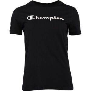 Champion CREWNECK T-SHIRT Dámské tričko, černá, velikost