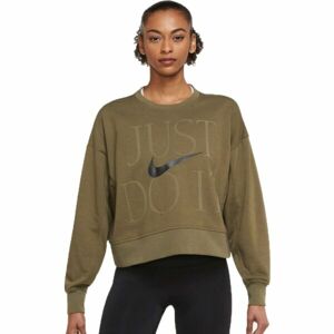 Nike DF GX GET FIT FC CW 12M WIN Dámská tréninková mikina, khaki, velikost XL