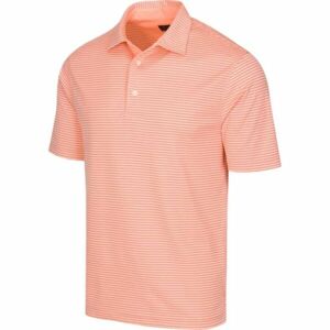 GREGNORMAN PROTEK ML75 STRIPE POLO Pánské golfové polo triko, lososová, velikost L