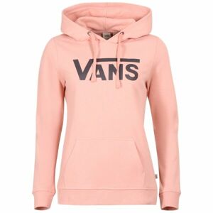 Vans WM DROP V LOGO HOODIE Dámská mikina, lososová, velikost S