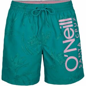 O'Neill CALI FLORAL SHORTS Pánské koupací kraťasy, tyrkysová, velikost L