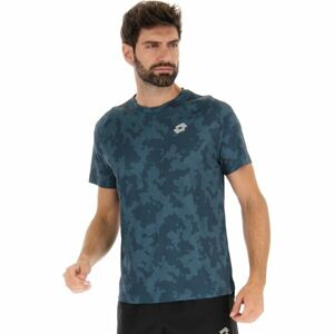 Lotto RUN FIT TEE Pánské běžecké triko, tmavě zelená, velikost