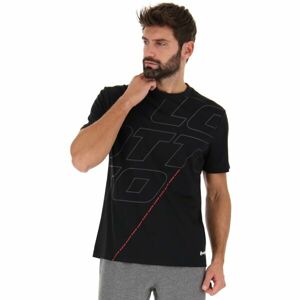Lotto LOGO VIII TEE Pánské tričko, černá, velikost