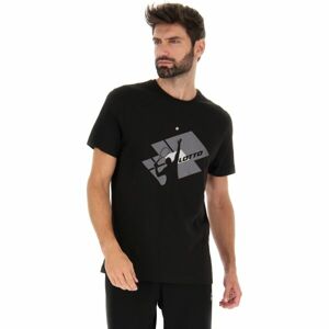 Lotto TEE LOSANGA VI Pánské tričko, černá, velikost XXXL