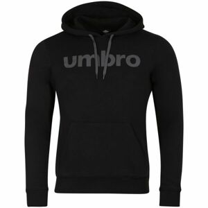 Umbro FW LINEAR LOGO GRAPHIC HOODIE Pánská mikina, černá, velikost L