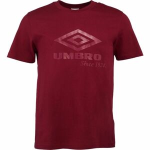 Umbro LARGE LOGO TEE Pánské triko, vínová, velikost XL